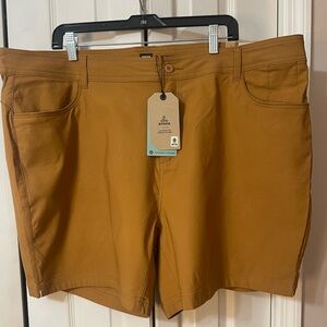 NWT prAna Women's Halle Short II in the Earthbound Size 22W 7” inseam MSRP $69